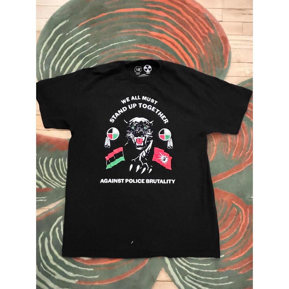 Born in the North Black Graphic T-Shirt Large